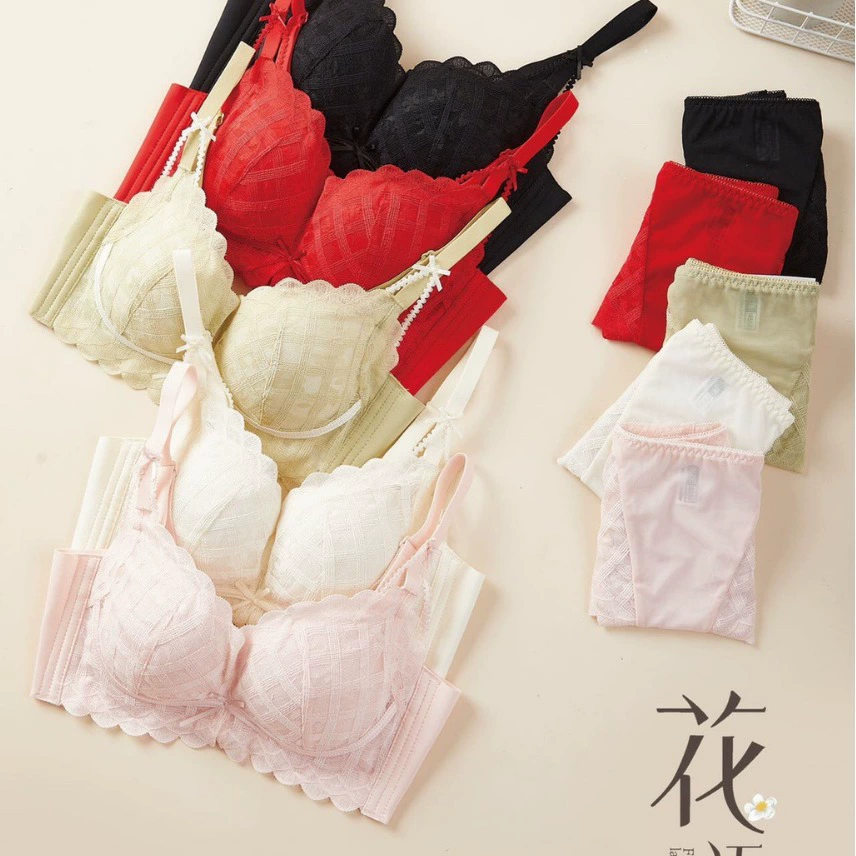 Wireless bra, comfortable breathable push up bra, lace underwear