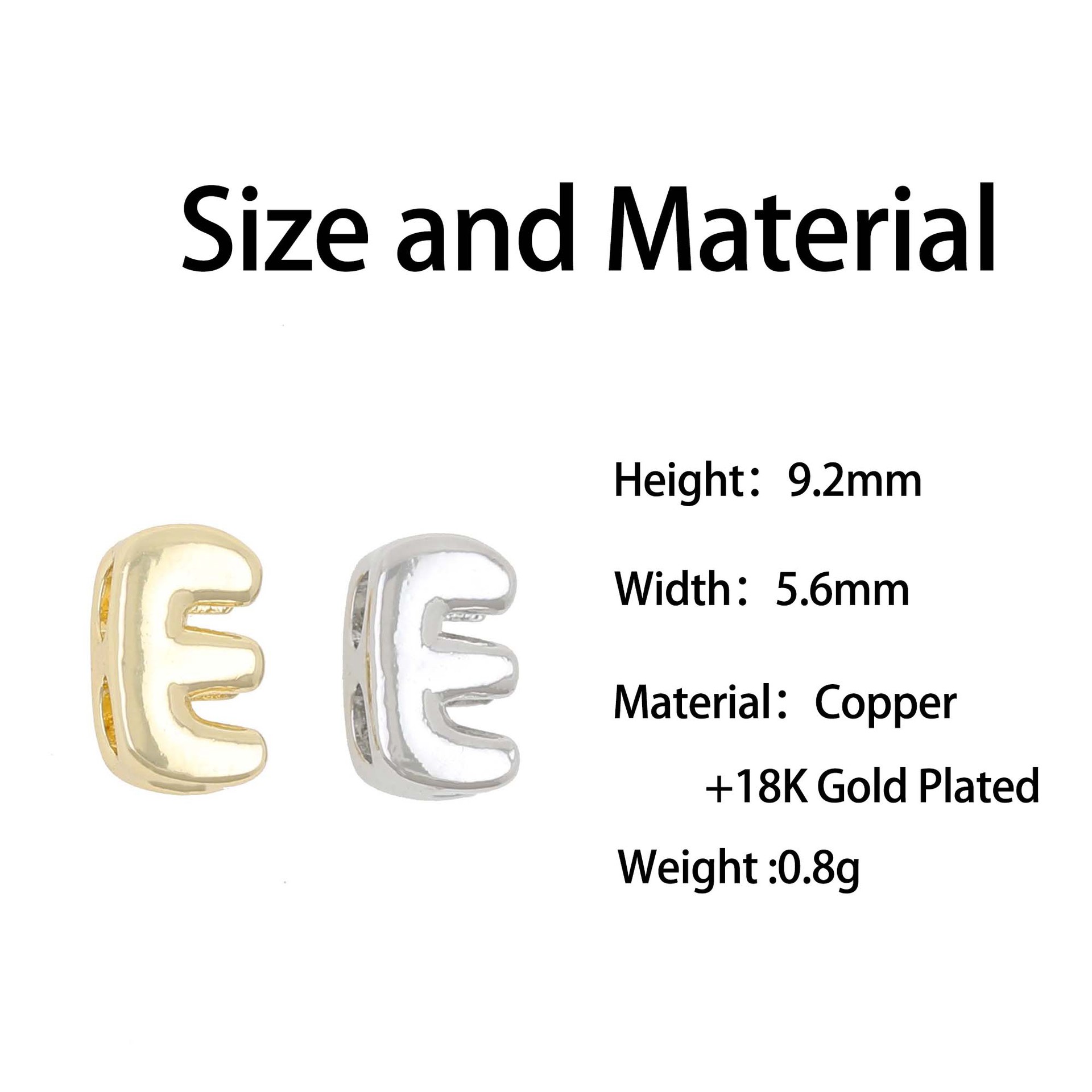 14g Weight Pendant Jewelry Making Type Charms, Bracelets, Necklace Classification 1 Piece Quantity Copper Material Letter, Word, Bubble Pattern All Seasons Season Women's Gender Polished Finish Classic Style Style 1 Piece Copper Letter Word Bubble Polished Charms Bracelets Necklace Pendant 6