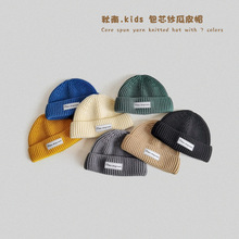 秋南 韩国儿童帽子秋冬2025新款时尚百搭保暖宝宝针织毛线帽批发