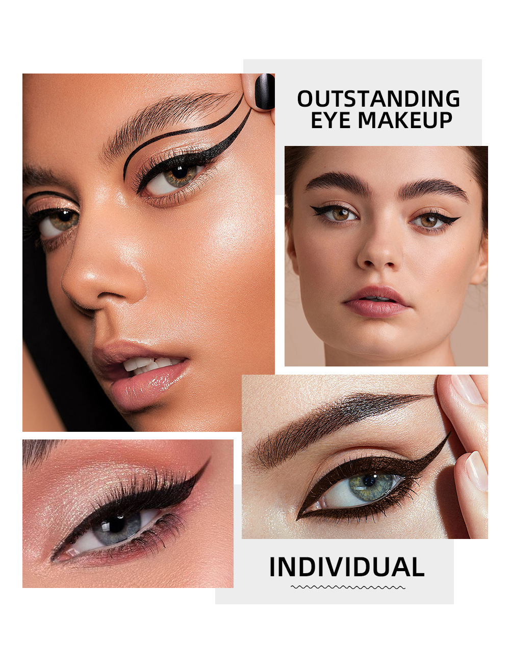 QIBEST Cross-border Ultra-fine eyeliner Liquid: Smooth, flowing, long-lasting without smudging, quick-drying, beginner eyeliner waterproof wholesale Application Scenario