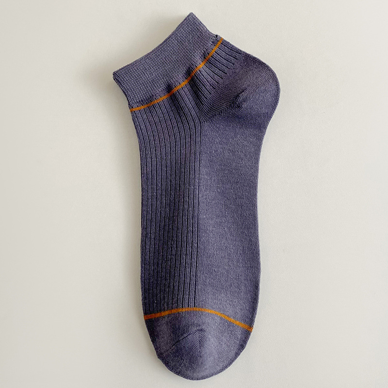 Calcetines de primavera y verano para hombre, algodón fino, absorbente de sudor, pies no apestosos, calcetines deportivos transpirables, calcetines de barco casuales de color sólido, calcetines