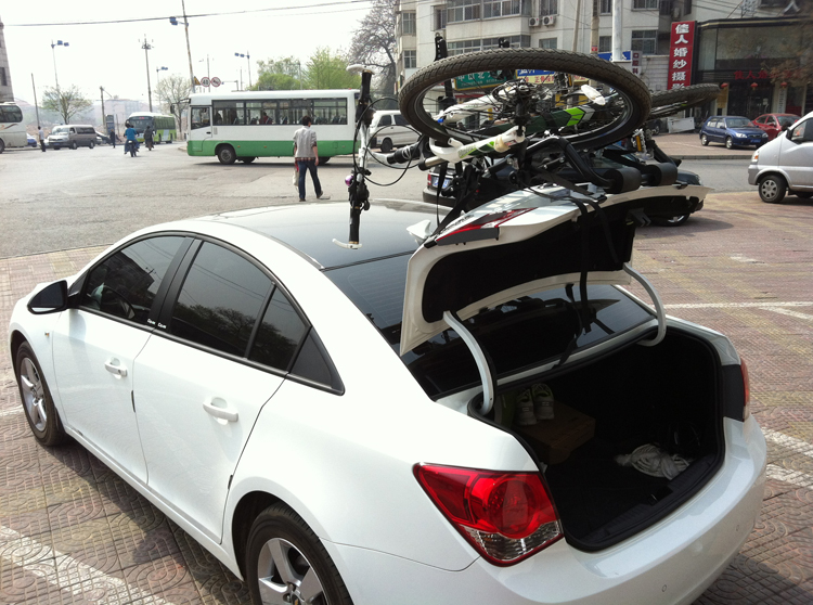 Universal Sixth-Generation Bicycle Rack, Rear Rack, Car Suspension Rack, Vehicle-Mounted Non-Blocking Bicycle Rack, Rear Rack Placement
