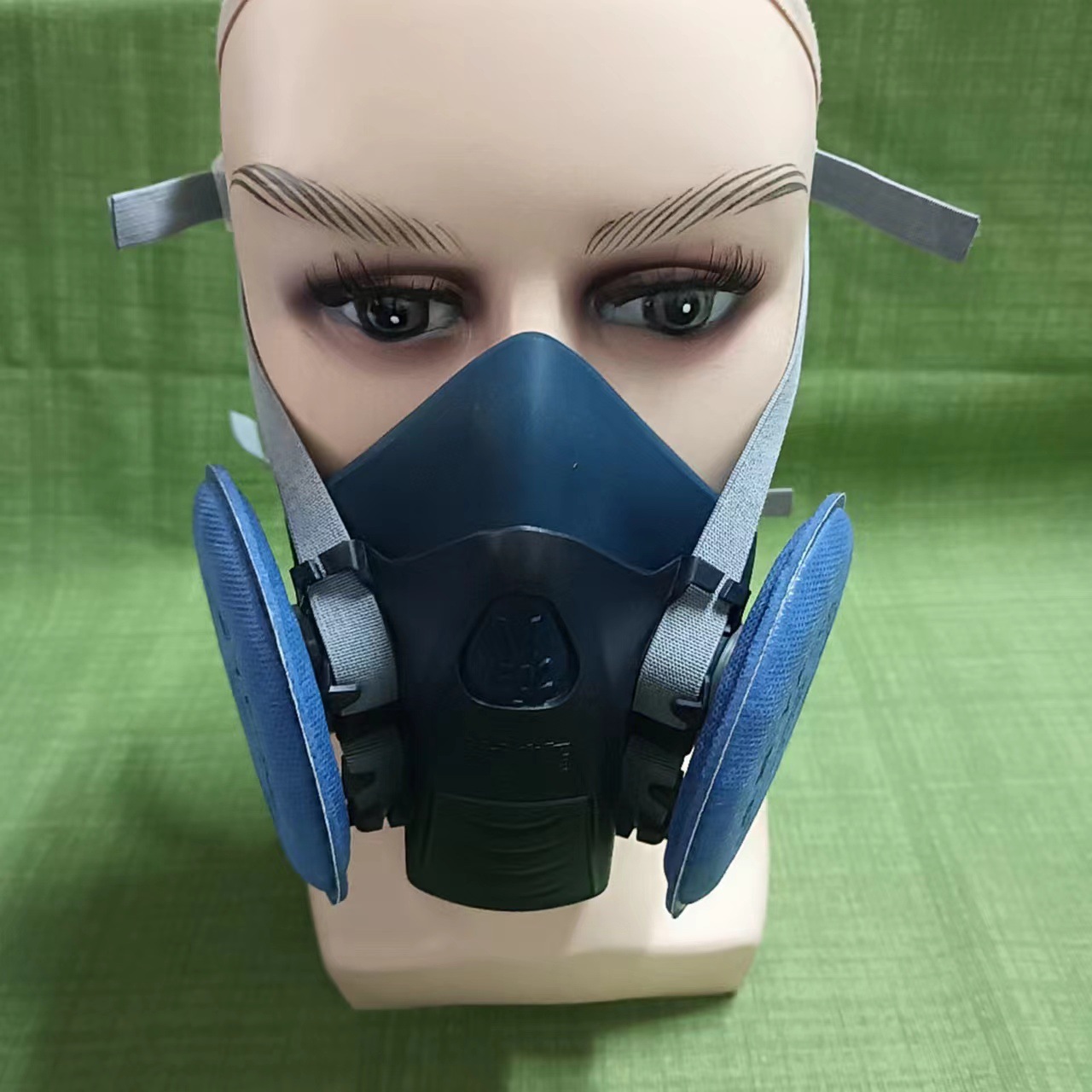 悦峰7502液态硅胶防尘口罩KN100滤棉耐用打磨装修煤矿专用面罩