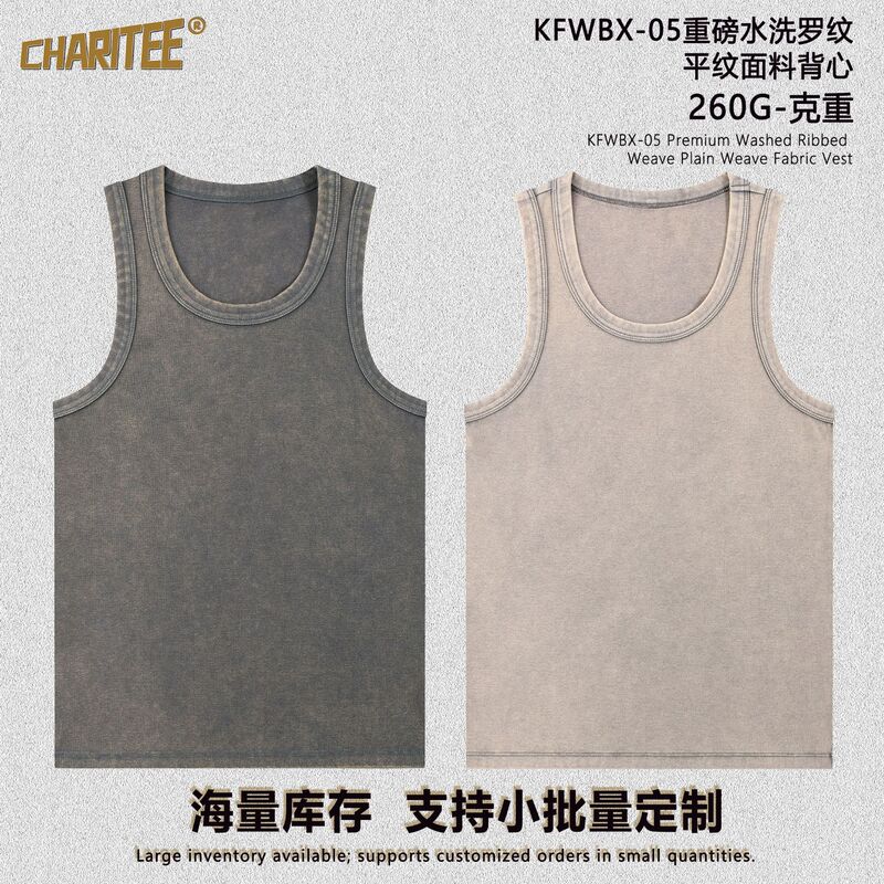 Cross-border new summer American streetwear brand, Baja wax-dyed washed cotton sleeveless sports tank top T-shirt for men Cross-border new summer American streetwear brand, Baja wax-dyed washed cotton sleeveless sports tank top T-shirt for men