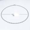 Universal fashionable necklace stainless steel, chain, city style