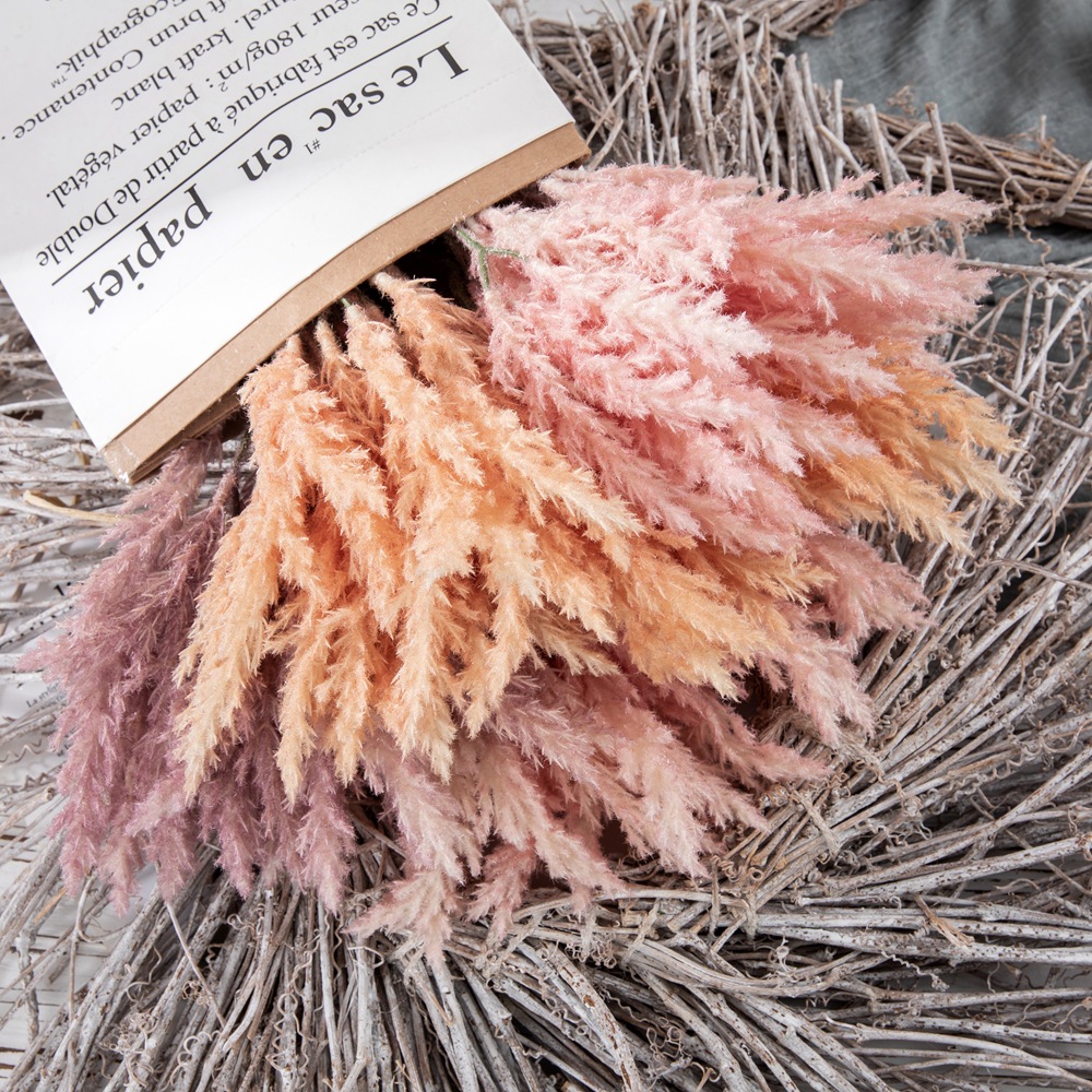 Home decoration lotus flower small branch bundle matched with flowers artificial flowers hand bouquet rose wall artificial flowers DY1-PJ-5375