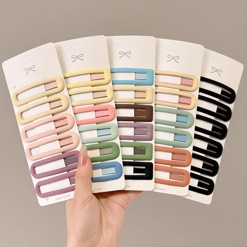 Simple abrazadera de cabello esmerilado BB clip lateral roto clip de cabello de frisa clip de cabello de cabeza de mujer clip de cabello de tocado clip de cabello