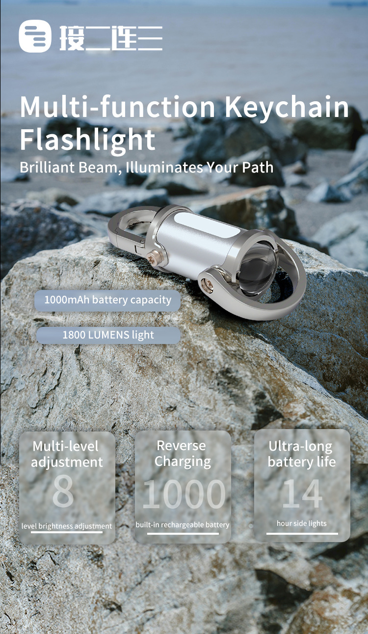 Waterproof Keychain Flashlight