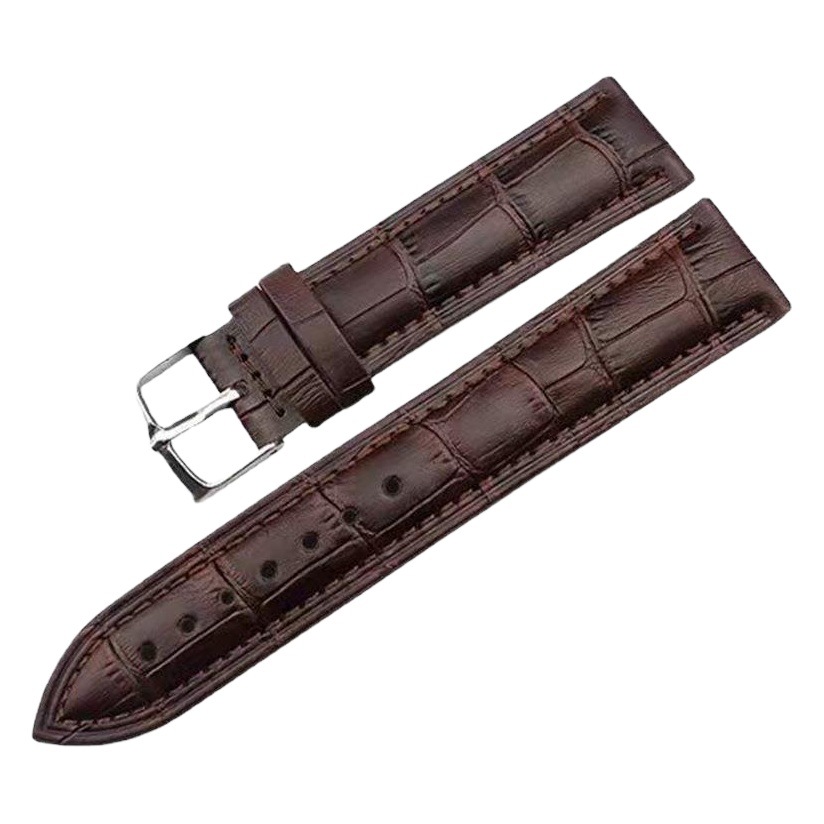 in stock high-grade leather watch with black coffee brown 12/14/16/18/2022 bamboo pu leather strap