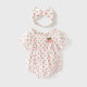 0-2 years old baby clothes 2024 Summer thin romper baby girl's sheath small cherry newborn jumpsuit