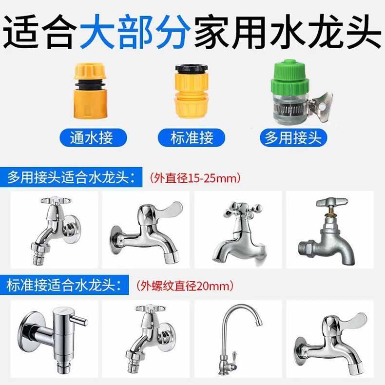 Car wash water gun, high-pressure household retractable hose, outdoor service, tap water for watering flowers, faucet flushing