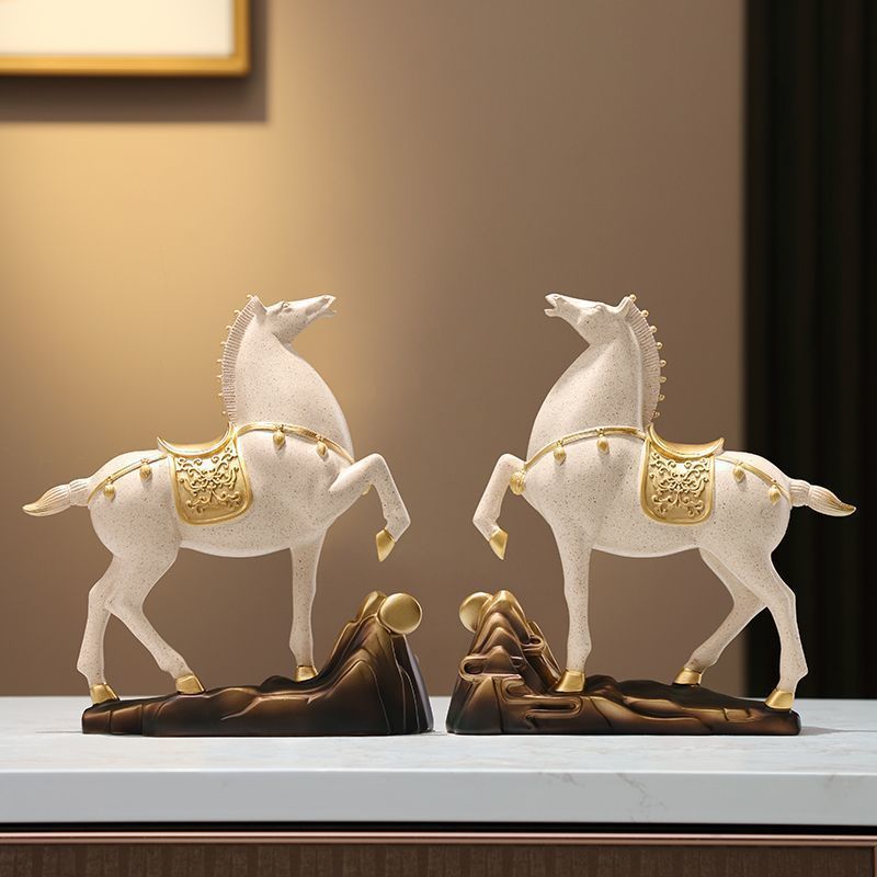 新しい中国風の馬の装飾品、リビングルーム、玄関ホール、ワインキャビネット、書斎、デスクトップ装飾、新築祝い、開店祝いのギフト、馬がすぐに完成します∑|undefined
