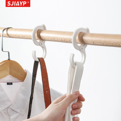 Japanese-style multi-functional storage card-type punch-free S-shaped hook wardrobe round rod plastic electric vehicle hook cross-border