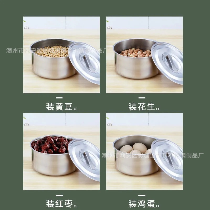 厂家批发 五件套料理盆料理锅带盖料理盆 家用不锈钢盆套盆