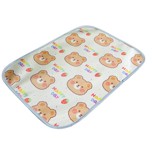 New pet cooling mat with ice silk for summer, suitable for dogs and cats, cross-border shipping, cute cartoon design