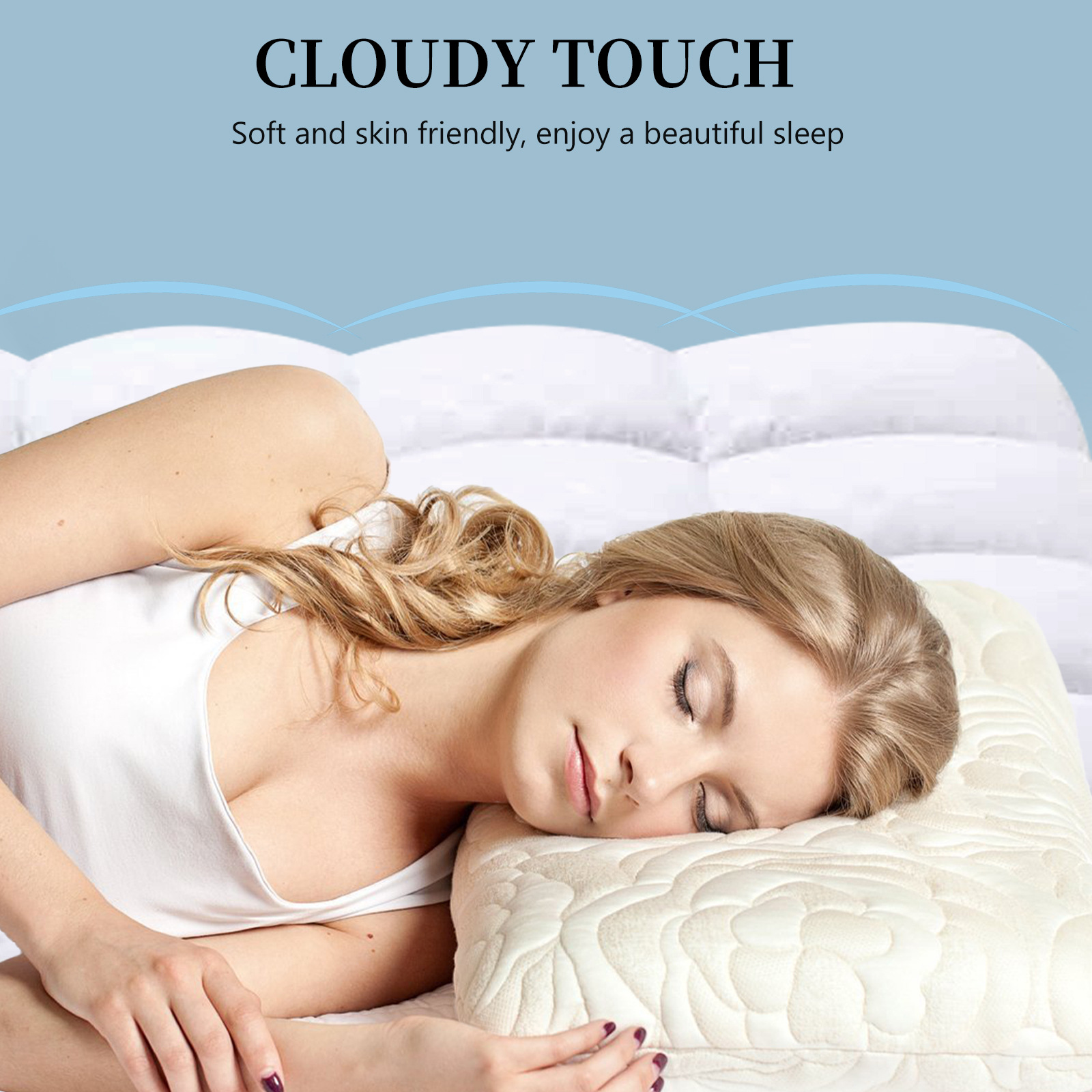 Colchoneta transfronteriza hipoalergénica, colchón de terciopelo de plumas premium, cubrecolchón suave, funda de colchón, de doble uso para invierno y verano, adecuada para hoteles y alojamientos.