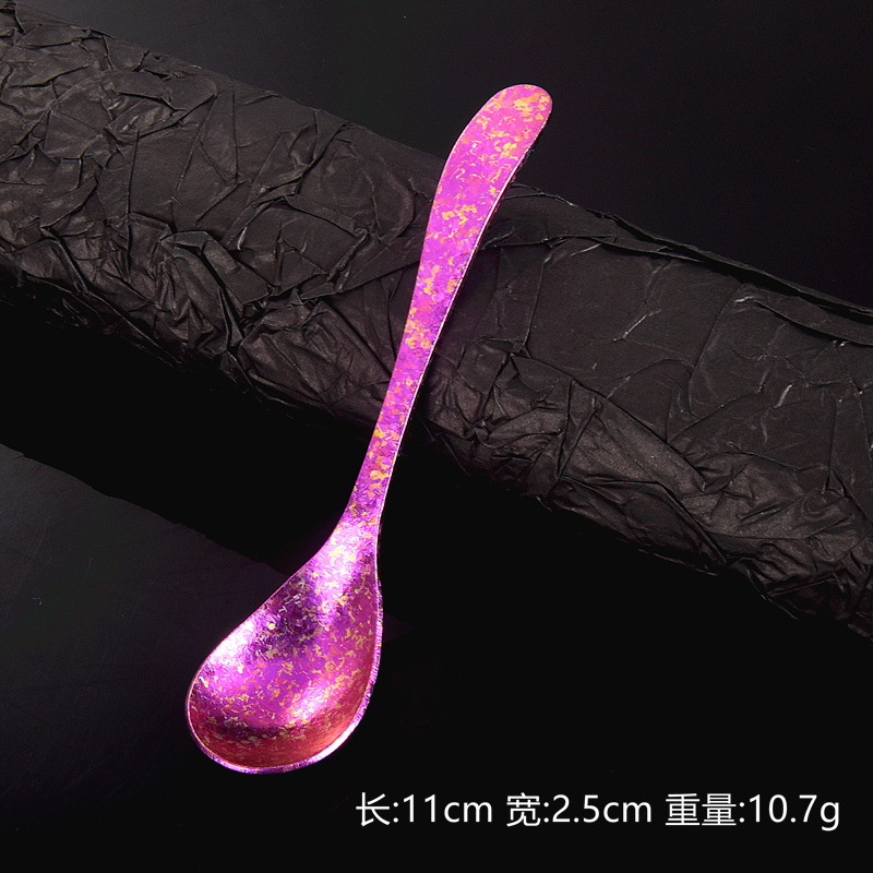 Pure Titanium Stirring Spoon For Coffee Tea And Honey Camping_voghion.com