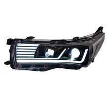 适用于14-18款卡罗拉大灯总成改装光导LED日行灯四近四远双透镜灯