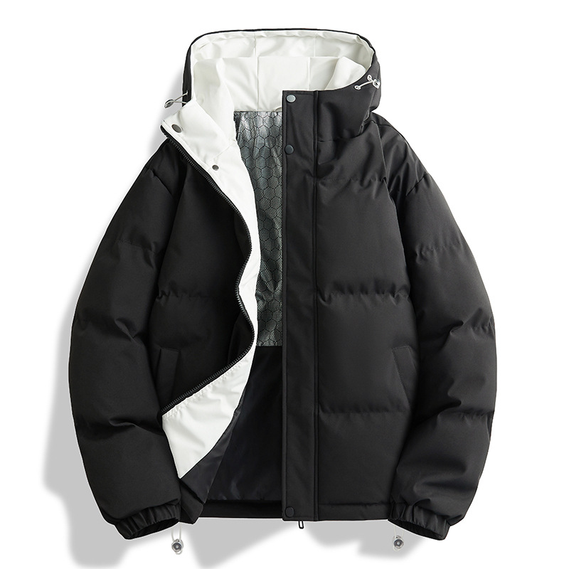 Trajes de algodón encapuchados transfronterizos para hombres invierno 2025 nueva chaqueta de algodón caliente gruesa para parejas abrigo de algodón plumón image 1