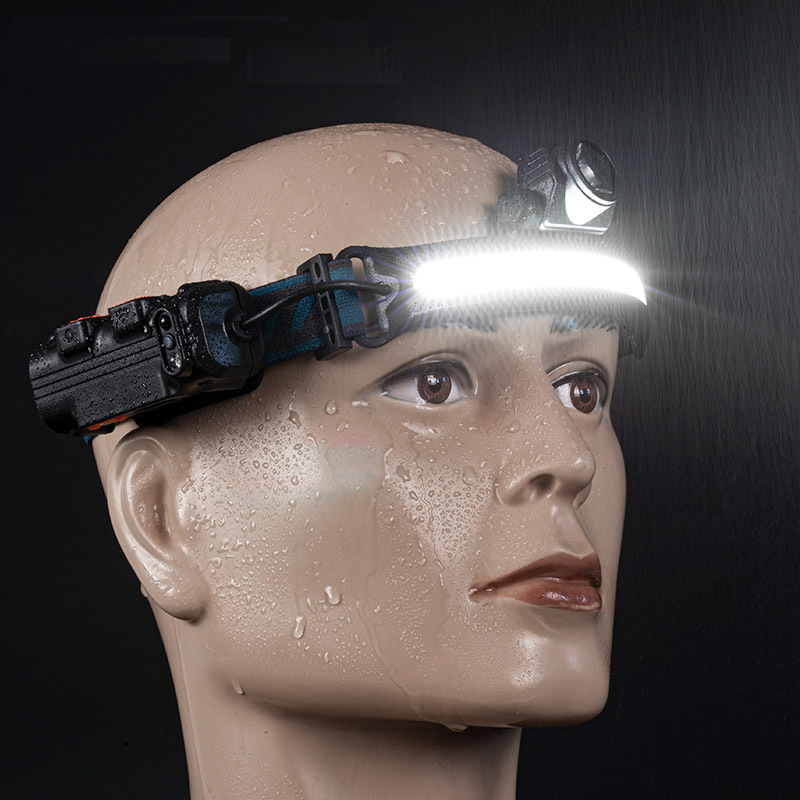 Transfronterizo nuevo XPG + COB proyector inducción faro tipo-C recargable zoom al aire libre pesca trabajo LED faro