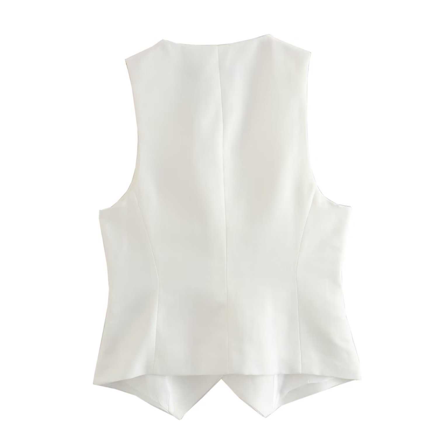 Women's Clothing new women's vest double breasted fashion top + straight pants casual suit set_voghion.com