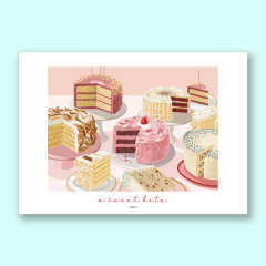 Food blog recommends Nordic ins cake poster desktop decoration living room restaurant baking dessert pictorial