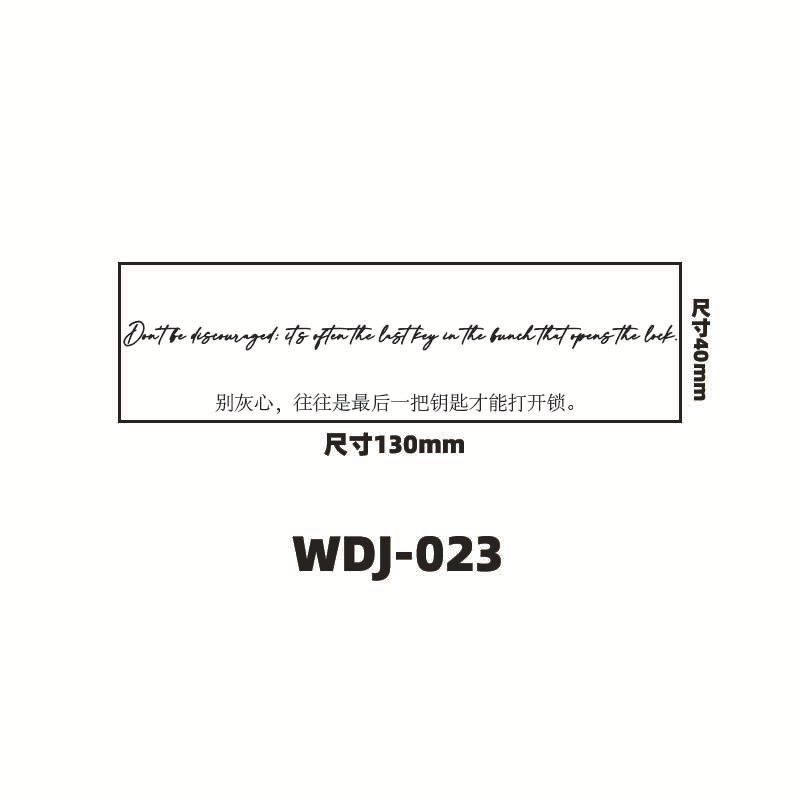 Jugo de hierbas pegatinas de tatuaje letras inglesas pegatinas de tatuaje de clavícula de la mano de espalda alta sensación impermeable a prueba de sudor semipermanente