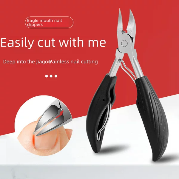 Spot Wholesale Nail Groove Olecranon Pliers Stainless Steel Wide Mouth Nail Clippers Ingrown Toenails Nail Scissors Pedicure Set Dropshipping
