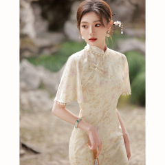 【1万7千人コレクション】新中国式チャイナドレス新型2025年改良少女夏高級感若い長さ