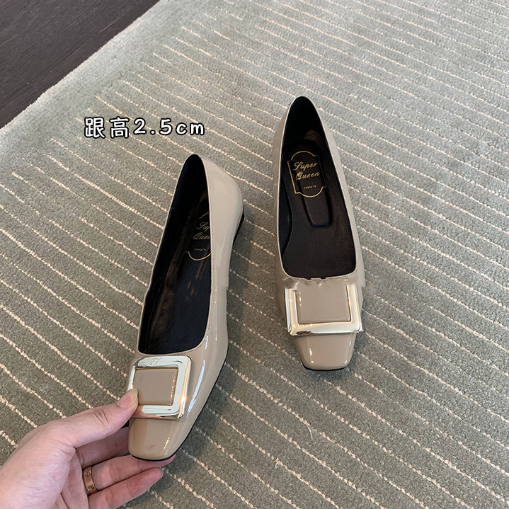 밀크 티 플랫 힐 2cm