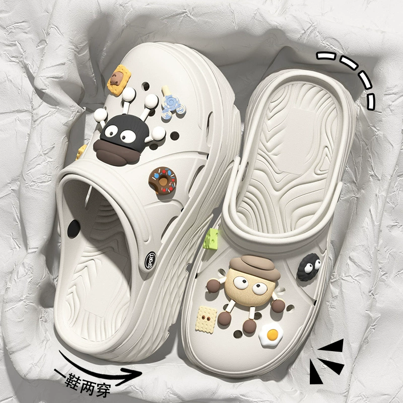 New Balance 2025 новые пузырчатые обувь женская обувь Crocs солнечные ботины дышащие толстая подошва усиленная подошва
