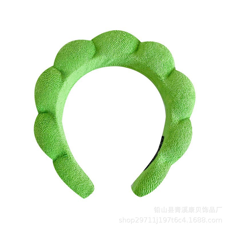 Diadema de esponja retorcida Amazon 2025, diadema de calavera alta, pulsera, diadema de pelo retorcida de felpa, diadema para lavado de cara para mujer, accesorios para el cabello