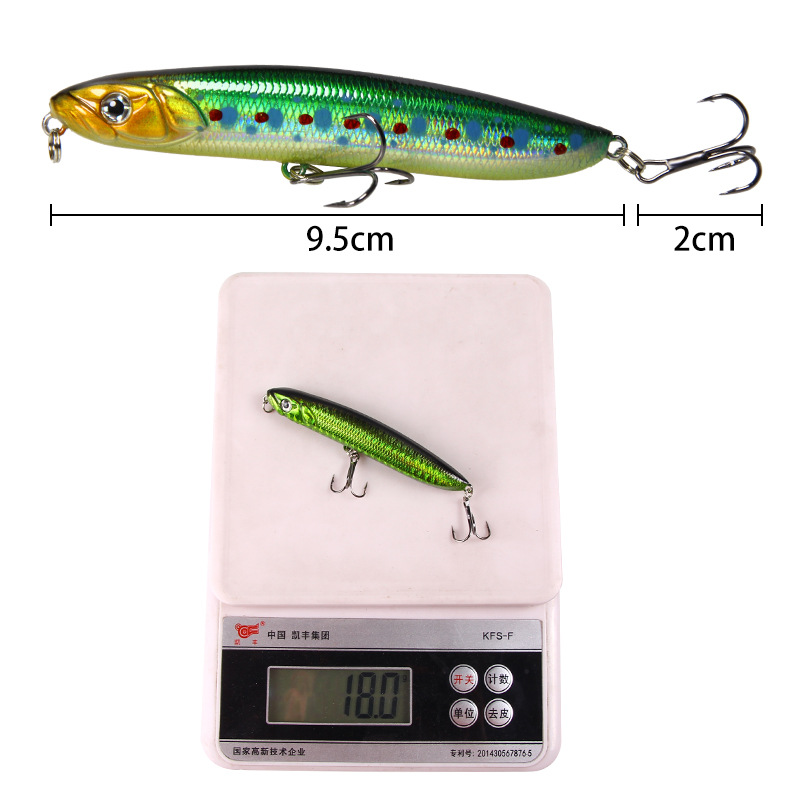 Floating Popper Fishing Lures 125mm 19g Hard Plastic Baits Fresh Water Bass Swimbait Tackle Gear