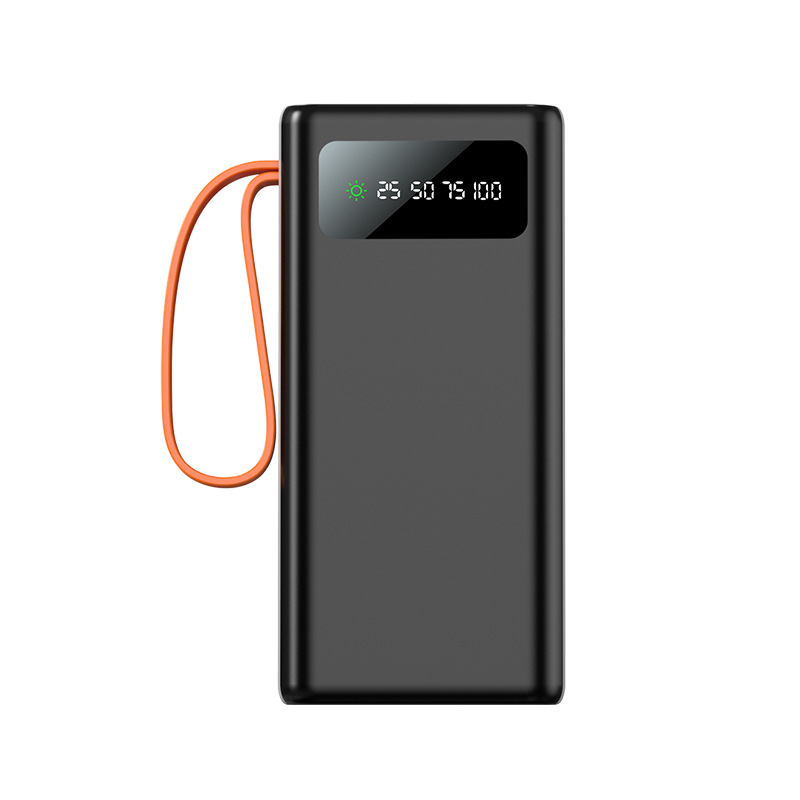 Punto de emisión rápida, banco de energía solar de gran capacidad, carga rápida de 50000 mAh, luz de campamento al aire libre, fuente de alimentación móvil