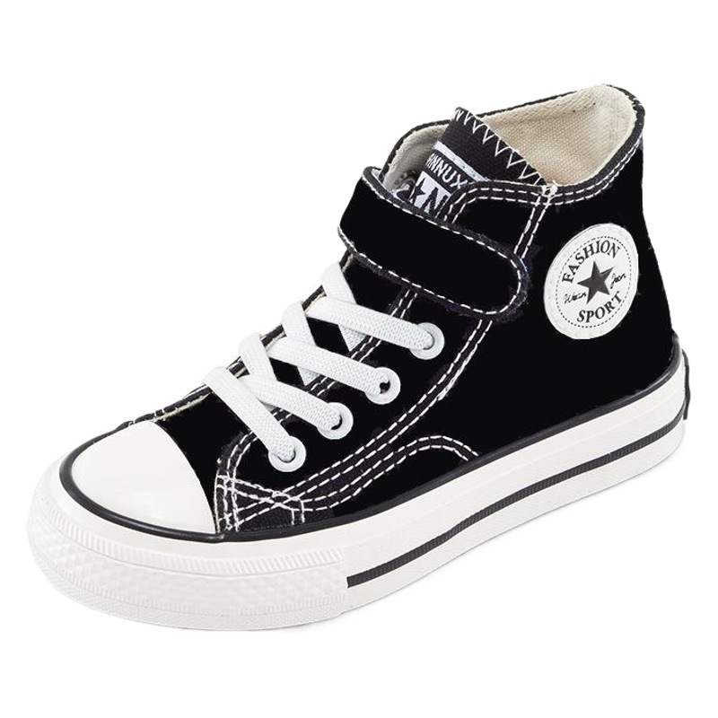 Children's High-Top Canvas Shoes, Girls' Shoes, 2025 Spring & Fall New Trendy Breathable Boys' White Shoes, Kidsren's Cloth Shoes