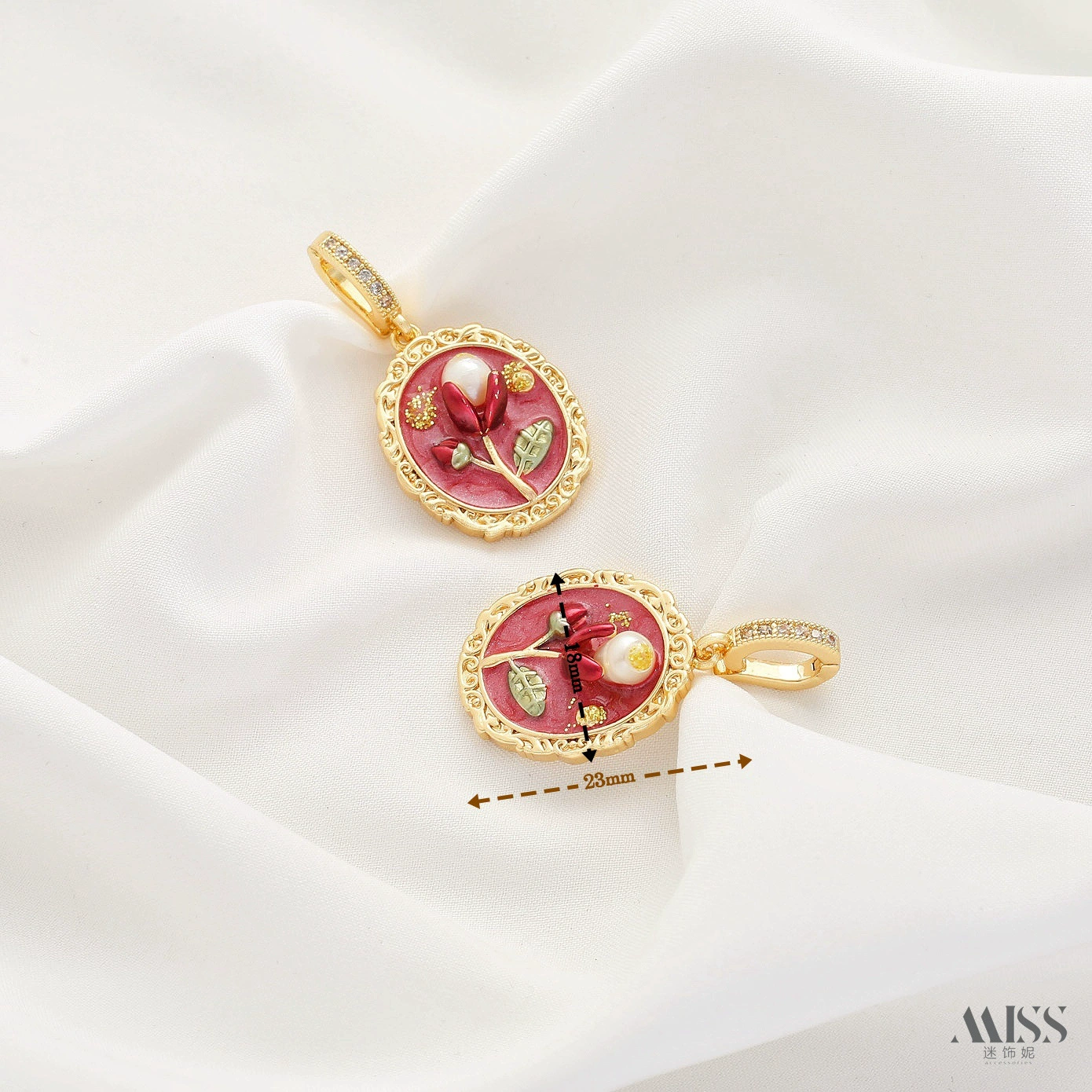 Мод pendant из органического жемчуга, свитер, аксессуар, ручная роспись, цветочная, китайский стиль, стиль высокого качества