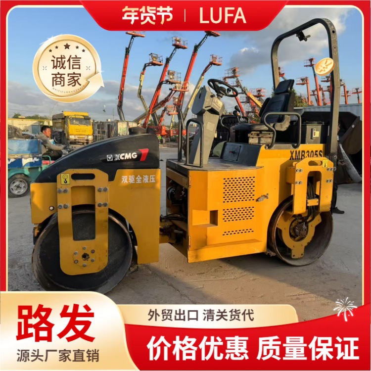 XCMG compacto rodillo de carretera 2 - 3 - 6 toneladas de rodillo de acero doble rodillo de asfalto de hormigón tipo rodillo vibratorio en stock