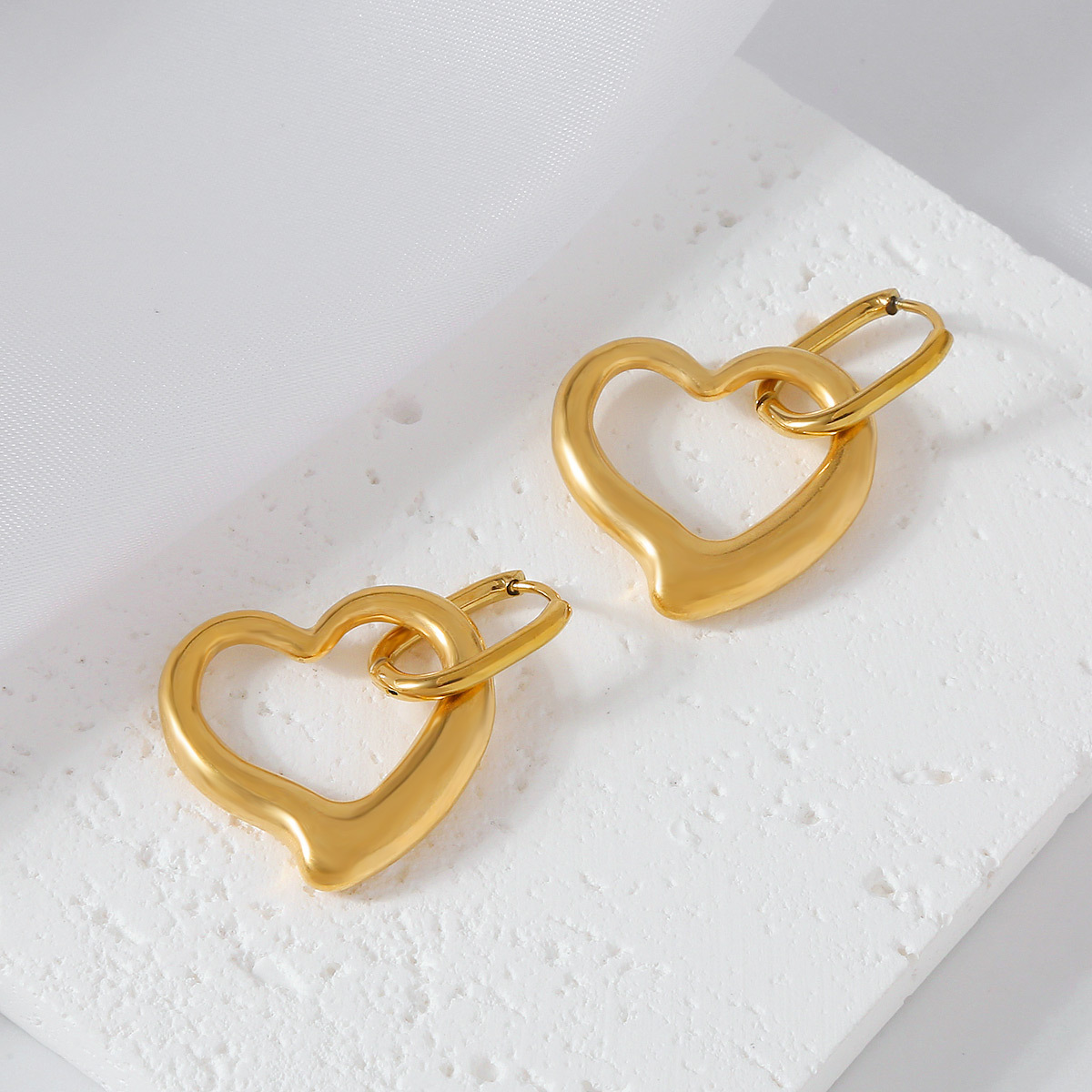 fashionable classic brand geometric earrings stainless steel
