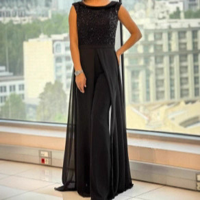 欧美外贸款性感无袖露背亮片长裙连体裤婚纱礼服派对伴娘服连衣裙