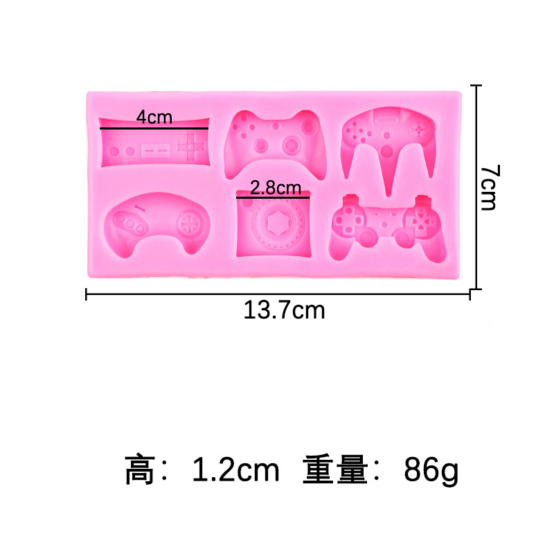 Mango de juego consola control remoto silicona molde DIY decoración pastel fondant chocolate seco ritmo haciendo