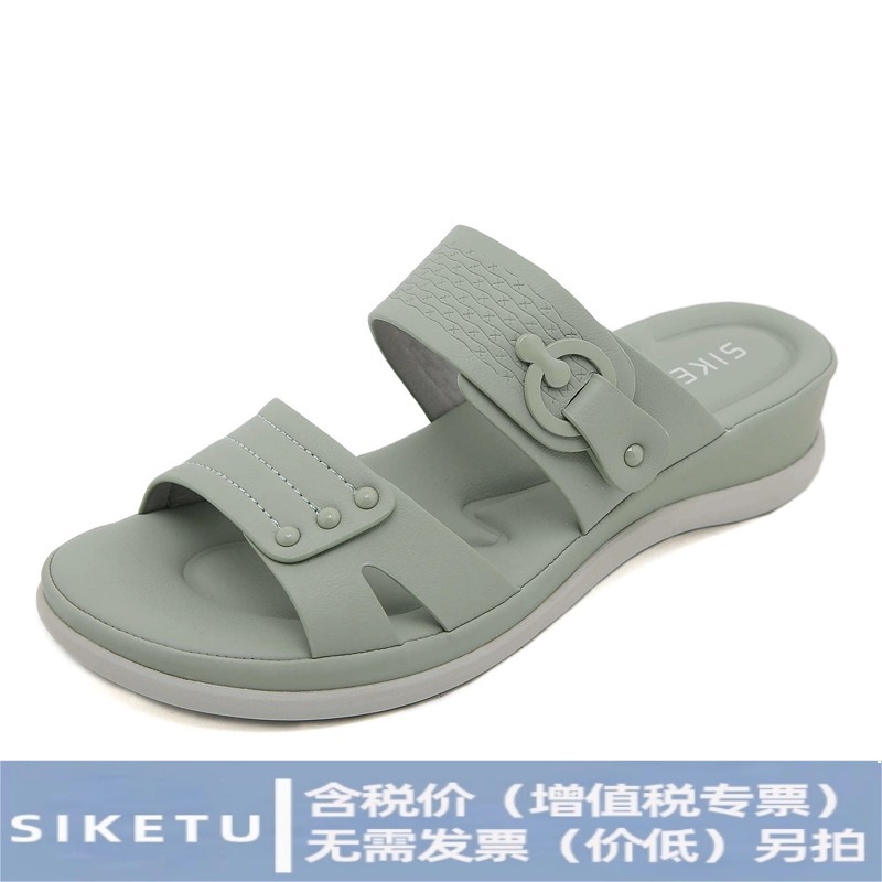 JS554-4 Sandalias Dulces de Verano 2025 para Mujer, Moda Casual, Exportación, Talla Grande, Zapatos de Suela Gruesa, Sandalias de Playa al por Mayor