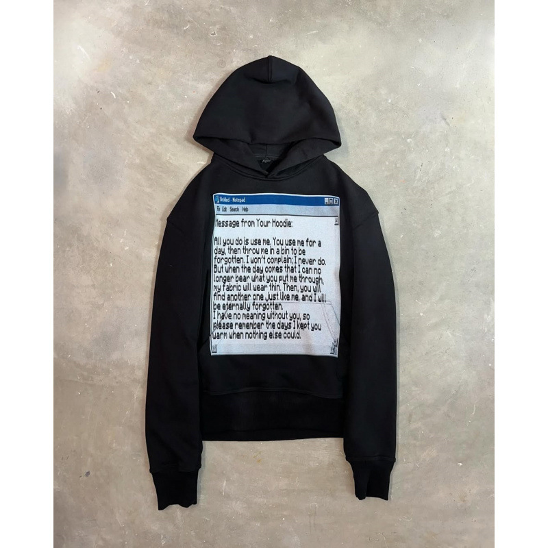 Men's Clothing Printed Sweatshirt Straight Through Elastic Drawstring Sweatpants Dark Suit Long Sleeved Pullover Hoodie Personality_voghion.com