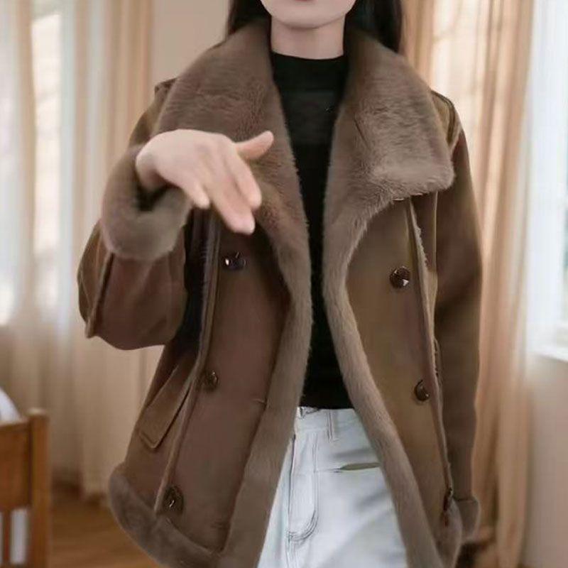 中年女士简约百搭冬装外套保暖显瘦时尚新款宽松洋气加厚上衣减龄