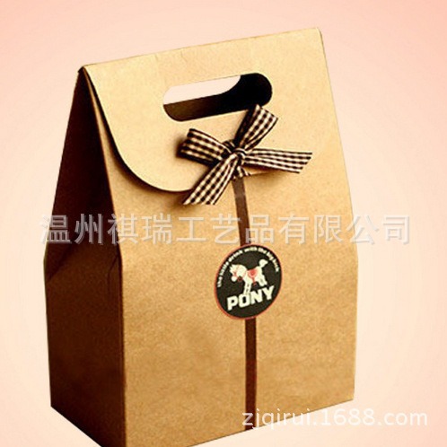 厂家加工牛皮色  欧式牛皮纸复古色包装盒 糖果盒烘焙包装