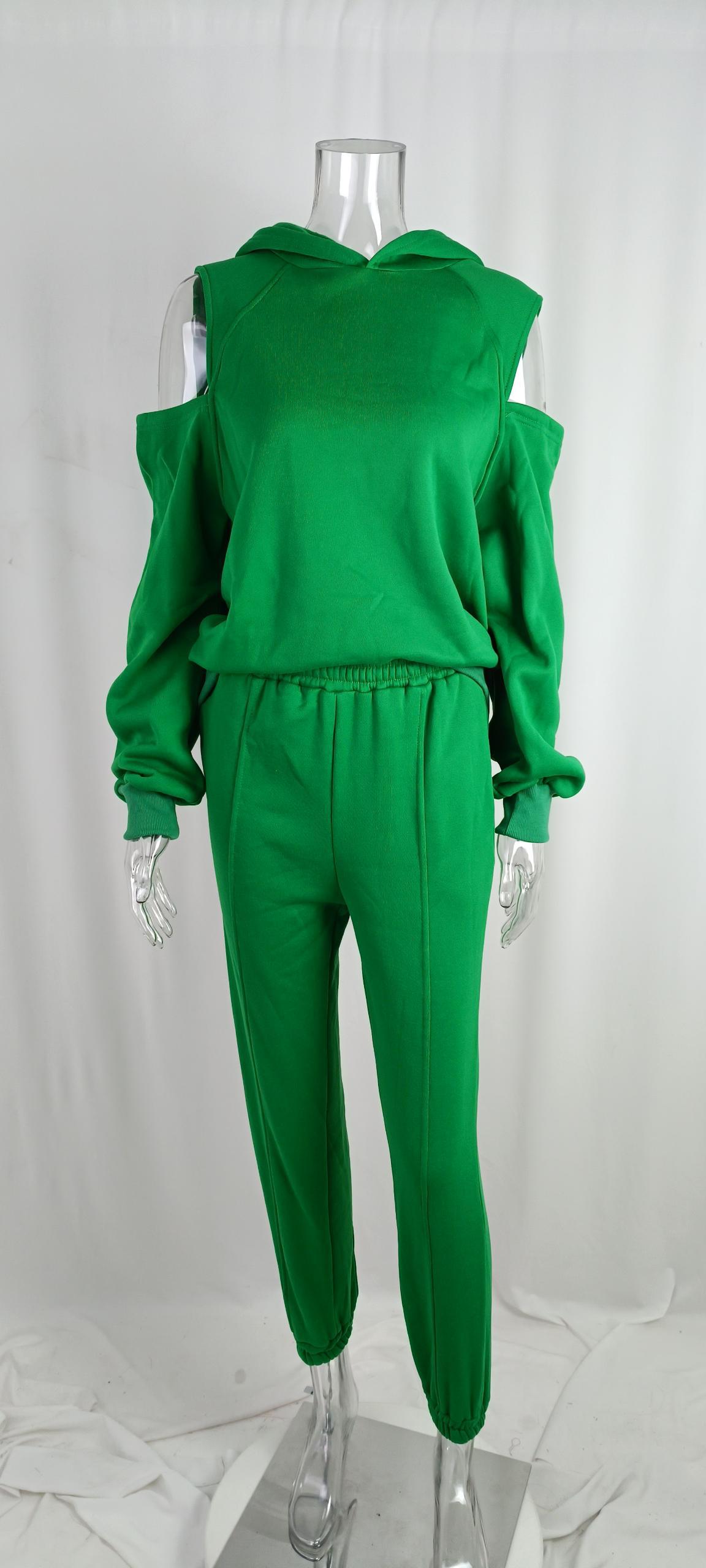 Versatile Women's Fleece-lined Long-sleeve Shorts Set For Spring_voghion.com