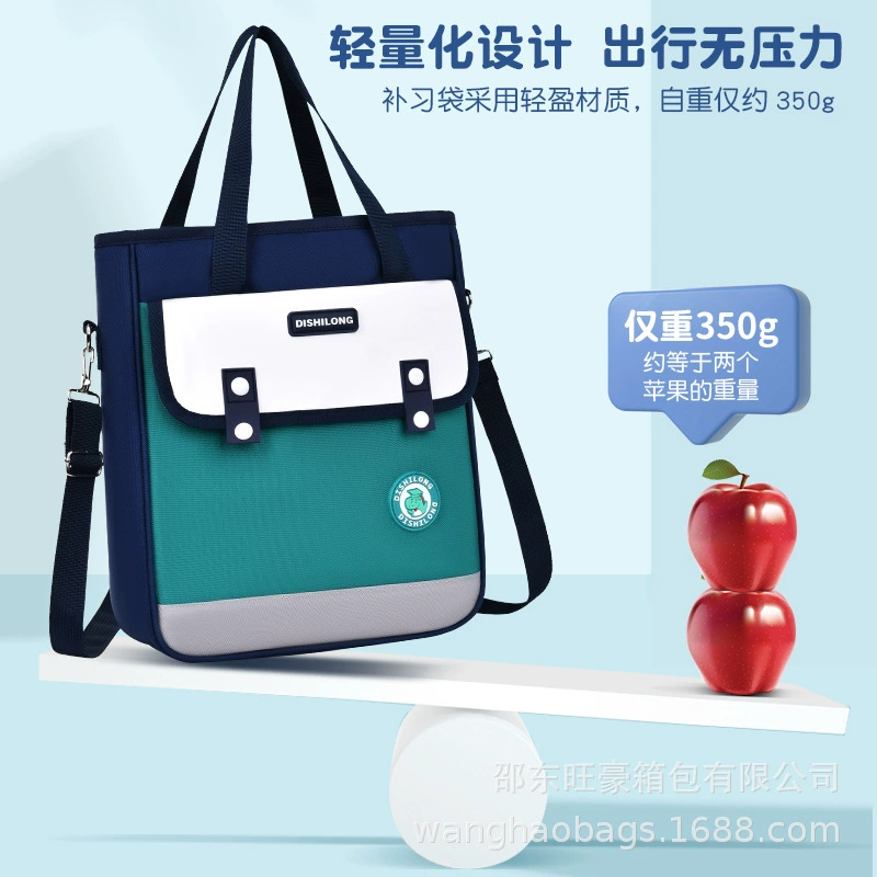 Study Bag (DISHILONG) Cartoon Cute One-Shoulder Strap, Large Capacity, Lightweight