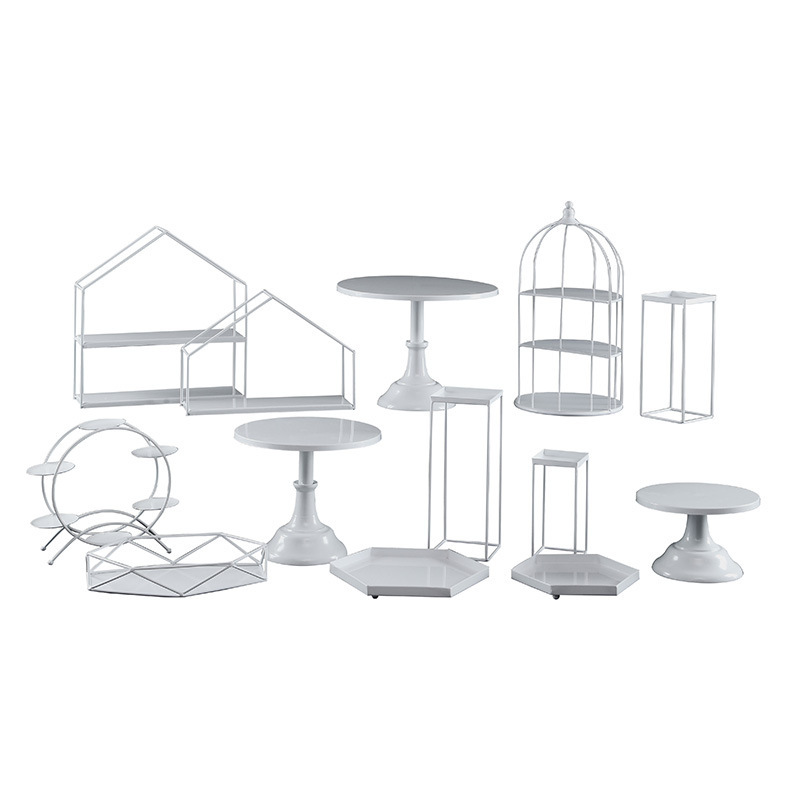 Transfronterizos Amazon temu postre estante de exhibición bandeja de pastel estante de pastel diseño de cumpleaños