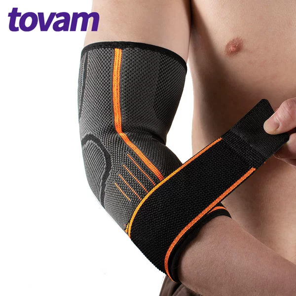 Cross-Border Sports Elbow Pads for Adults, Pressurized Weightlifting, Fitness and Cycling, Outdoor Basketball and Tennis Protective Gear Manufacturer Wholesale