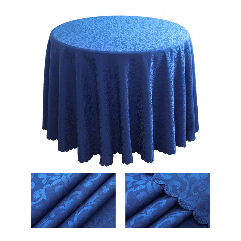 Foreign trade European -style wear -resistant high -temperature table cloth hotel anti -slip wedding banquet house cloth tither round tablecloth