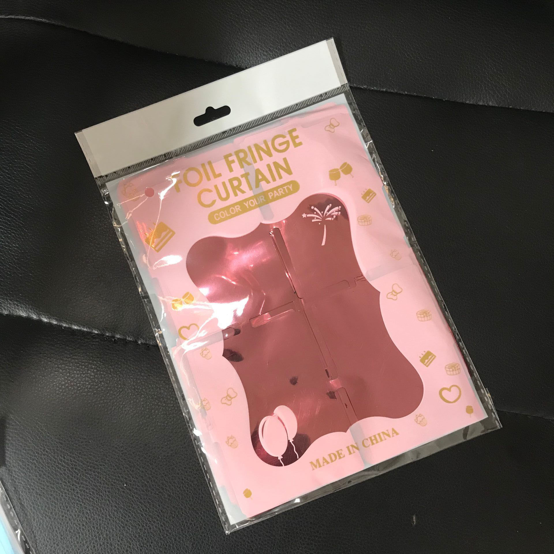 1*2m cuadrado de película de aluminio brillante cortina de seda de lluvia colorida cortina de puerta accesorios de decoración de cumpleaños pared de fondo de fiesta dibujo de flores transfronterizo